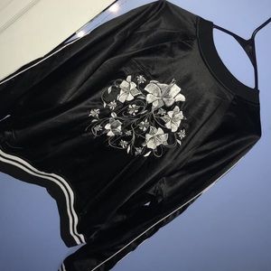 Embroidered track jacket